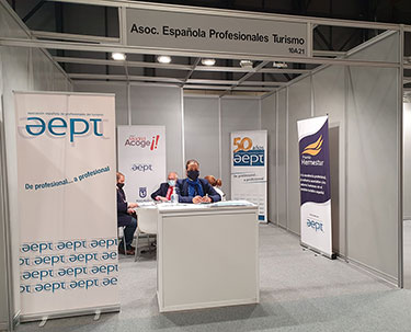 Vista del stand de la AEPT