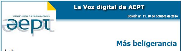 cabecero del boletín: Más beligerancia