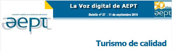 cabecero del boletín: Intensidad política: una oportunidad para el Turismo