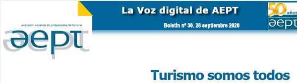 cabecero del boletín: Turismo somos todos