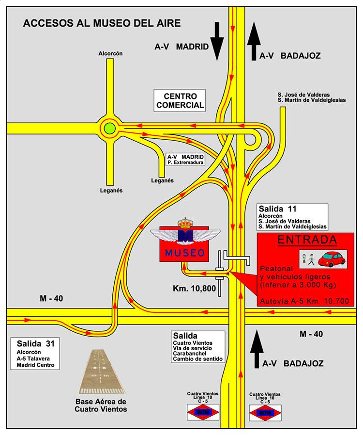 plano de acceso al museo