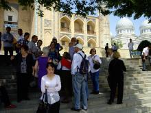 Visitando la madraza de Kukeldash en Tashkent